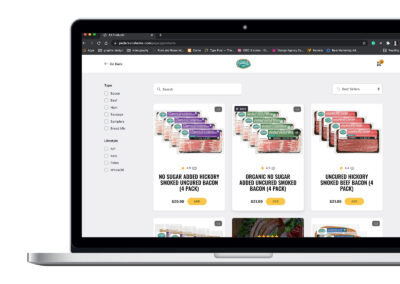 Root & Roams new shopping landing page. Website designed and developed by Root & Roam.